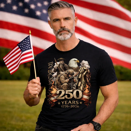 We The People Military Veteran Patriotic T-Shirt America 250