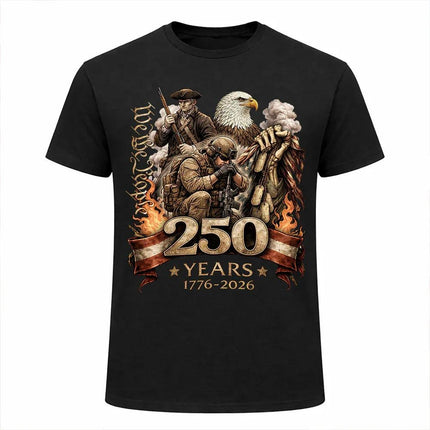 We The People Military Veteran Patriotic T-Shirt America 250