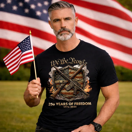 We The People 250 Years of Freedom Patriotic T-Shirt