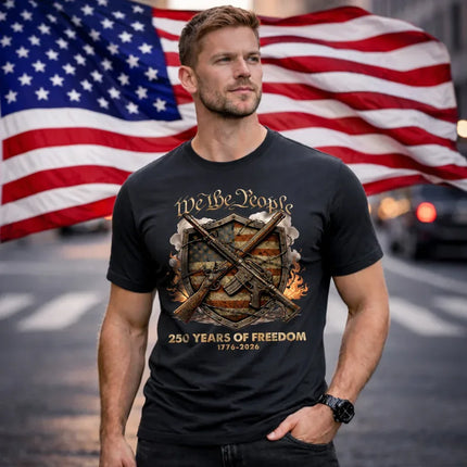 We The People 250 Years of Freedom Patriotic T-Shirt