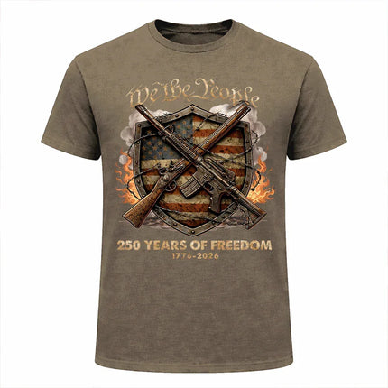 We The People 250 Years of Freedom Patriotic T-Shirt