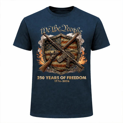 We The People 250 Years of Freedom Patriotic T-Shirt