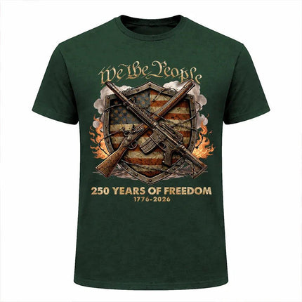 We The People 250 Years of Freedom Patriotic T-Shirt