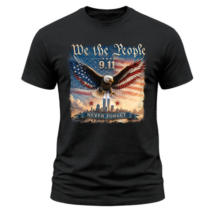 25th Anniversary Patriot Day 911 We The People Eagle Never Forget T-Shirt