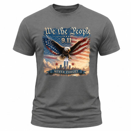 25th Anniversary Patriot Day 911 We The People Eagle Never Forget T-Shirt