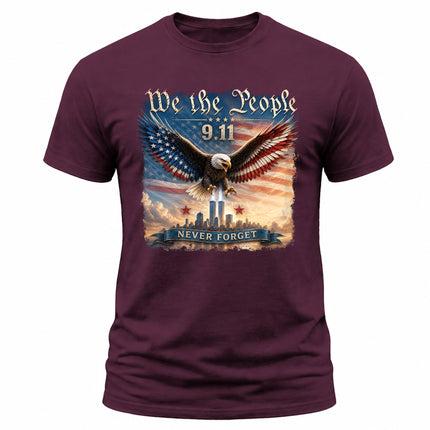 25th Anniversary Patriot Day 911 We The People Eagle Never Forget T-Shirt