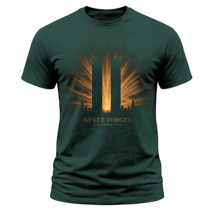 25th Anniversary Patriot Day 911 Never Forget Twin Towers Memorial T-Shirt