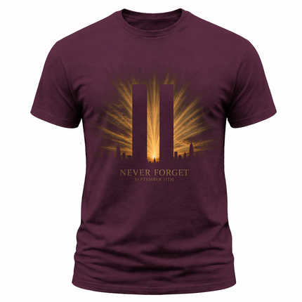 25th Anniversary Patriot Day 911 Never Forget Twin Towers Memorial T-Shirt