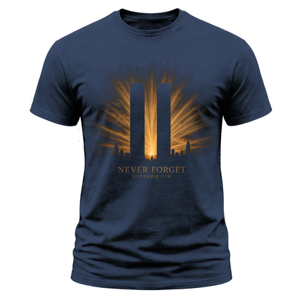 25th Anniversary Patriot Day 911 Never Forget Twin Towers Memorial T-Shirt