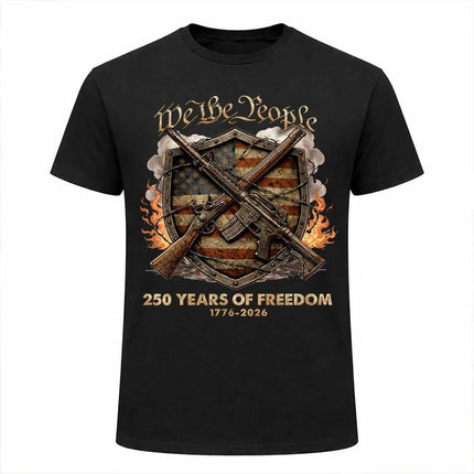 We The People 250 Years of Freedom Patriotic T-Shirt