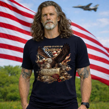We The People USA Constitution Patriotic T-Shirt America 250