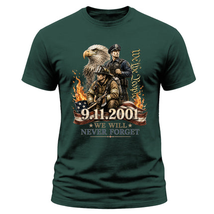 25th Anniversary Patriot Day 911 First Responders We The People Memorial T-Shirt