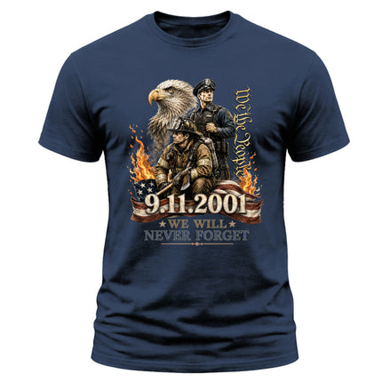 25th Anniversary Patriot Day 911 First Responders We The People Memorial T-Shirt
