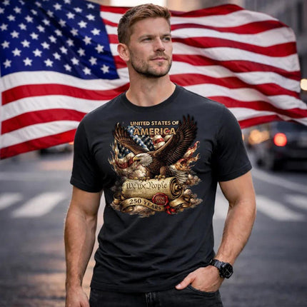 We The People USA Constitution Patriotic T-Shirt America 250