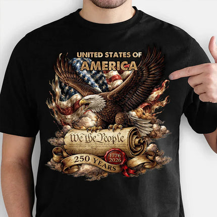We The People USA Constitution Patriotic T-Shirt America 250