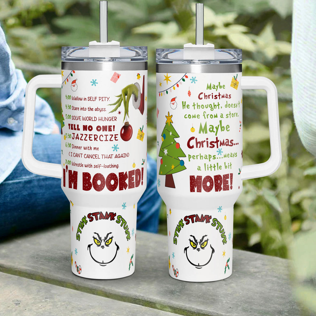 Christmas Movie Tumbler, My Day I&#39;m Booked Merry Christmas Winter Tumbler 40oz Tumbler