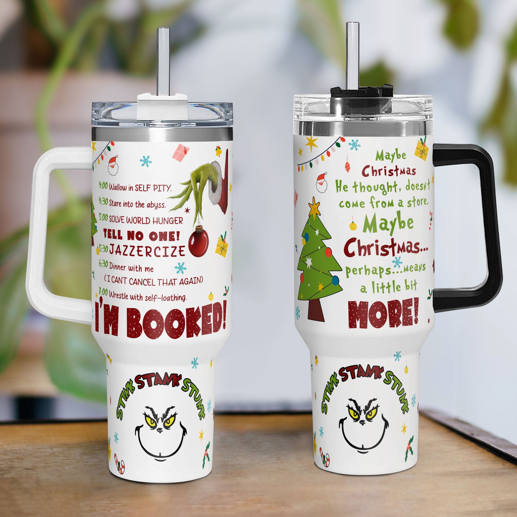 Christmas Movie Tumbler, My Day I'm Booked Merry Christmas Winter Tumbler 40oz Tumbler