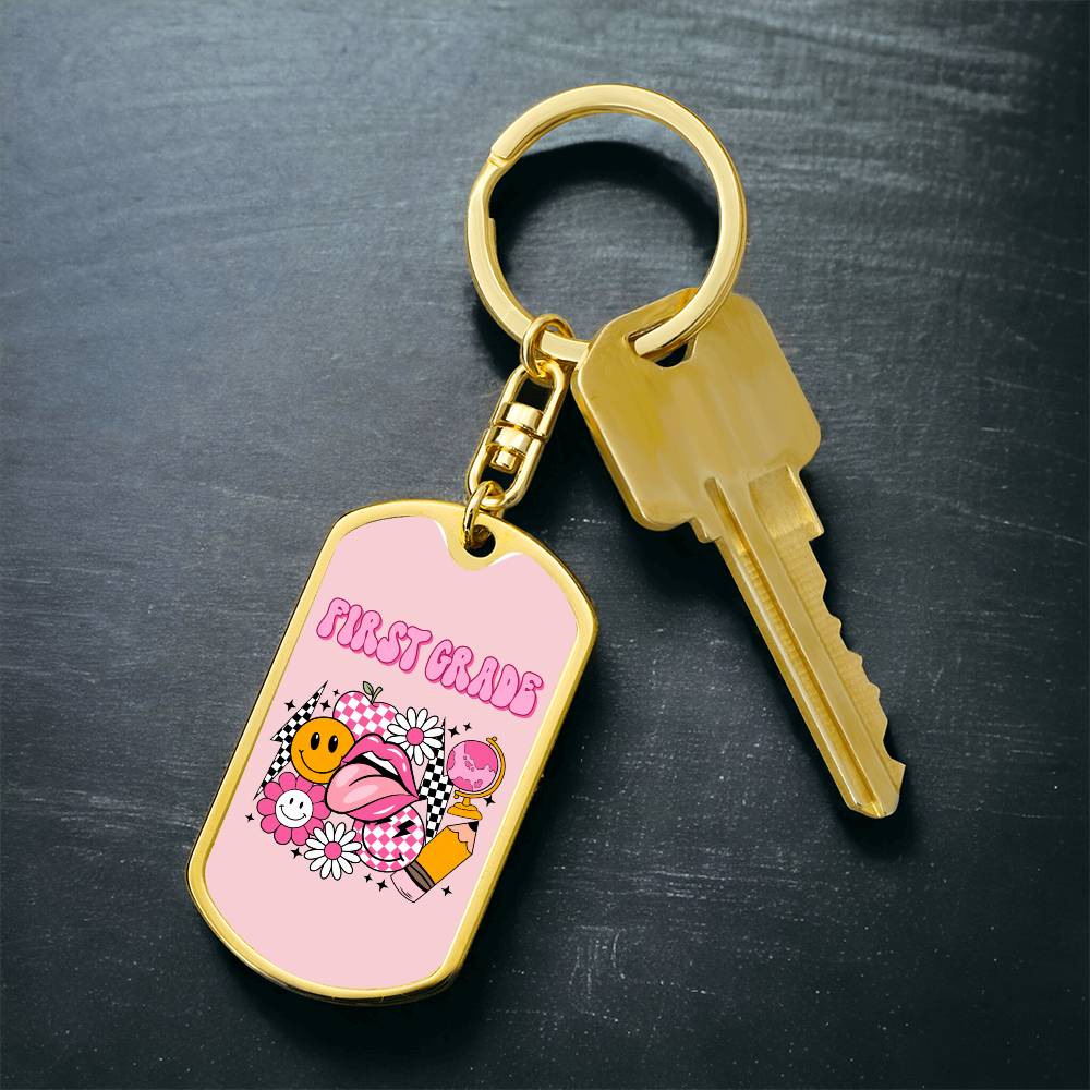 First Grade Keychain