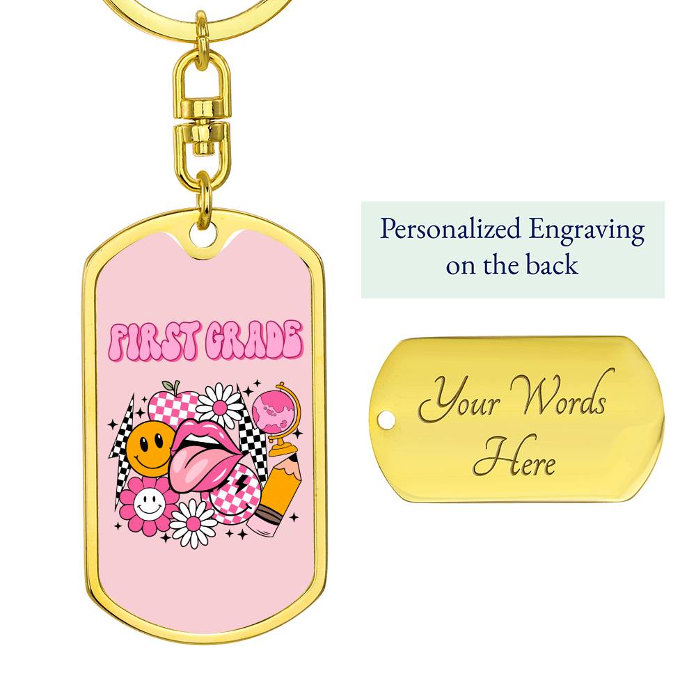 First Grade Keychain