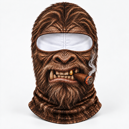 Bigfoot Cigar Ski Mask Funny Sasquatch Winter Face Cover