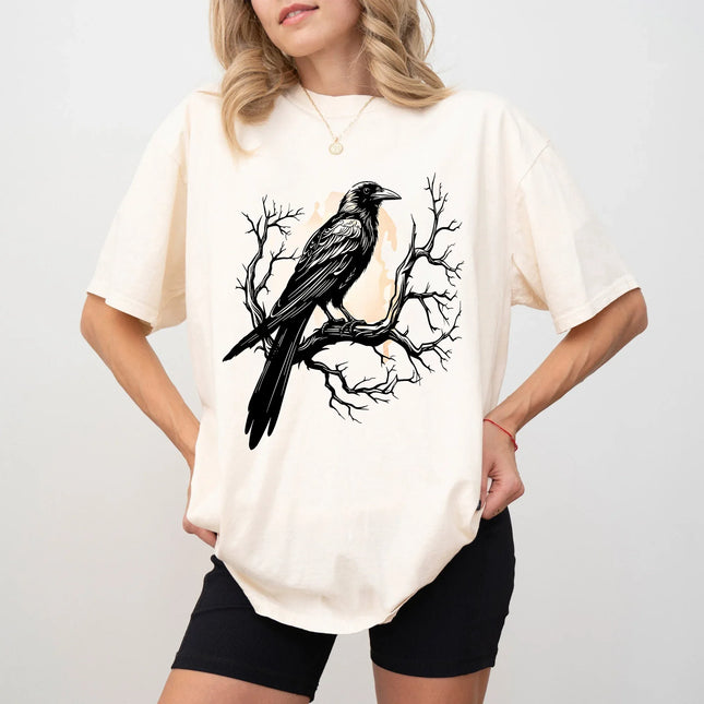 Black Bird Shirt, Funny Crow, F-Caw-F, Black Crow, Raven, Premium Soft Unisex Tee - Charming Present