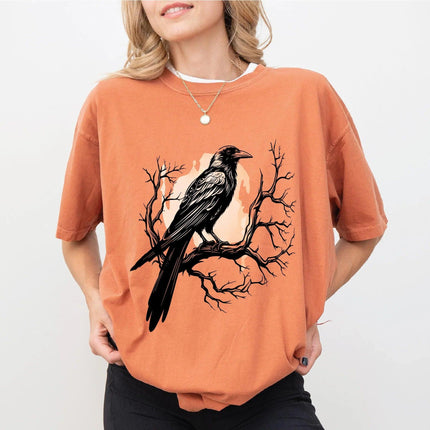 Black Bird Shirt, Funny Crow, F-Caw-F, Black Crow, Raven, Premium Soft Unisex Tee - Charming Present