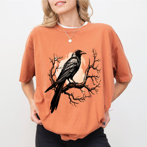 Black Bird Shirt, Funny Crow, F-Caw-F, Black Crow, Raven, Premium Soft Unisex Tee