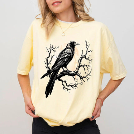 Black Bird Shirt, Funny Crow, F-Caw-F, Black Crow, Raven, Premium Soft Unisex Tee - Charming Present