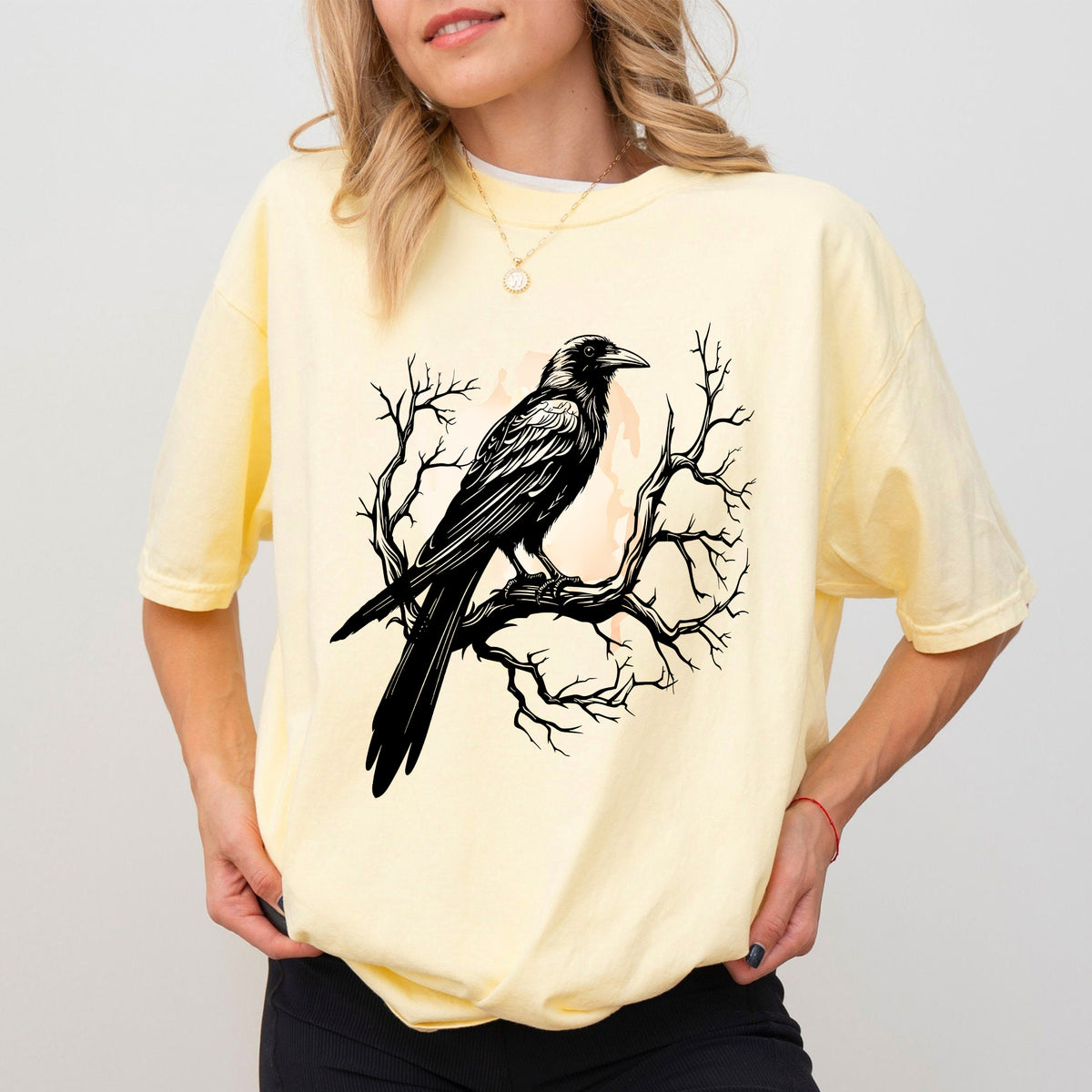 Black Bird Shirt, Funny Crow, F-Caw-F, Black Crow, Raven, Premium Soft Unisex Tee