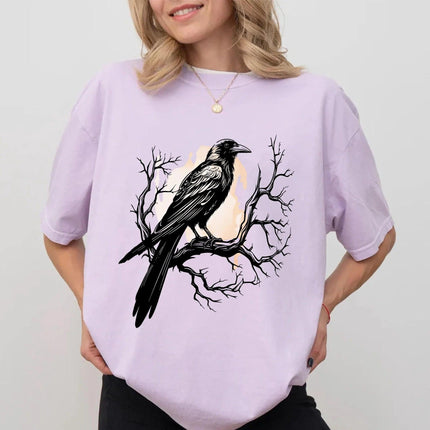 Black Bird Shirt, Funny Crow, F-Caw-F, Black Crow, Raven, Premium Soft Unisex Tee - Charming Present
