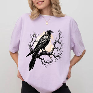Black Bird Shirt, Funny Crow, F-Caw-F, Black Crow, Raven, Premium Soft Unisex Tee