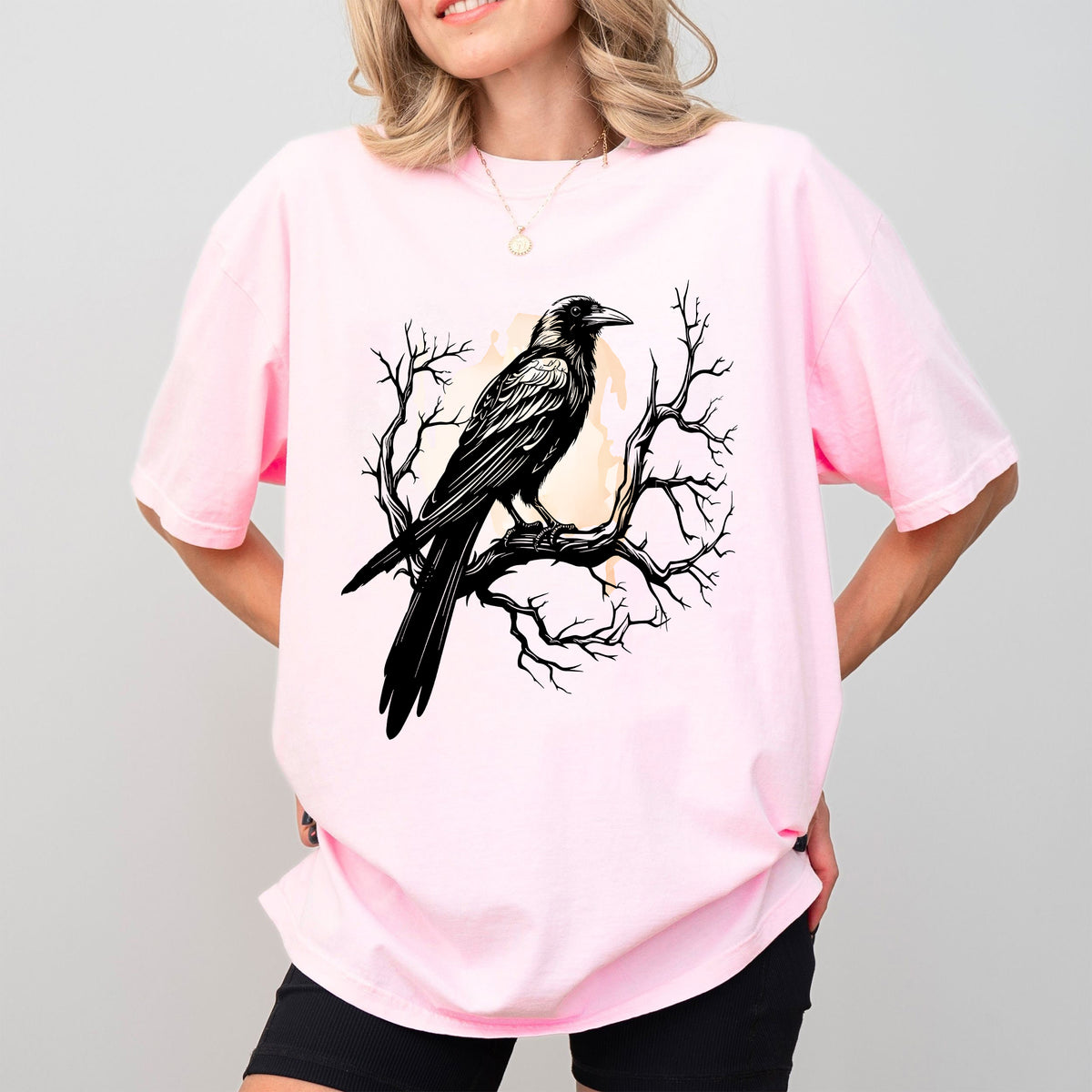 Black Bird Shirt, Funny Crow, F-Caw-F, Black Crow, Raven, Premium Soft Unisex Tee