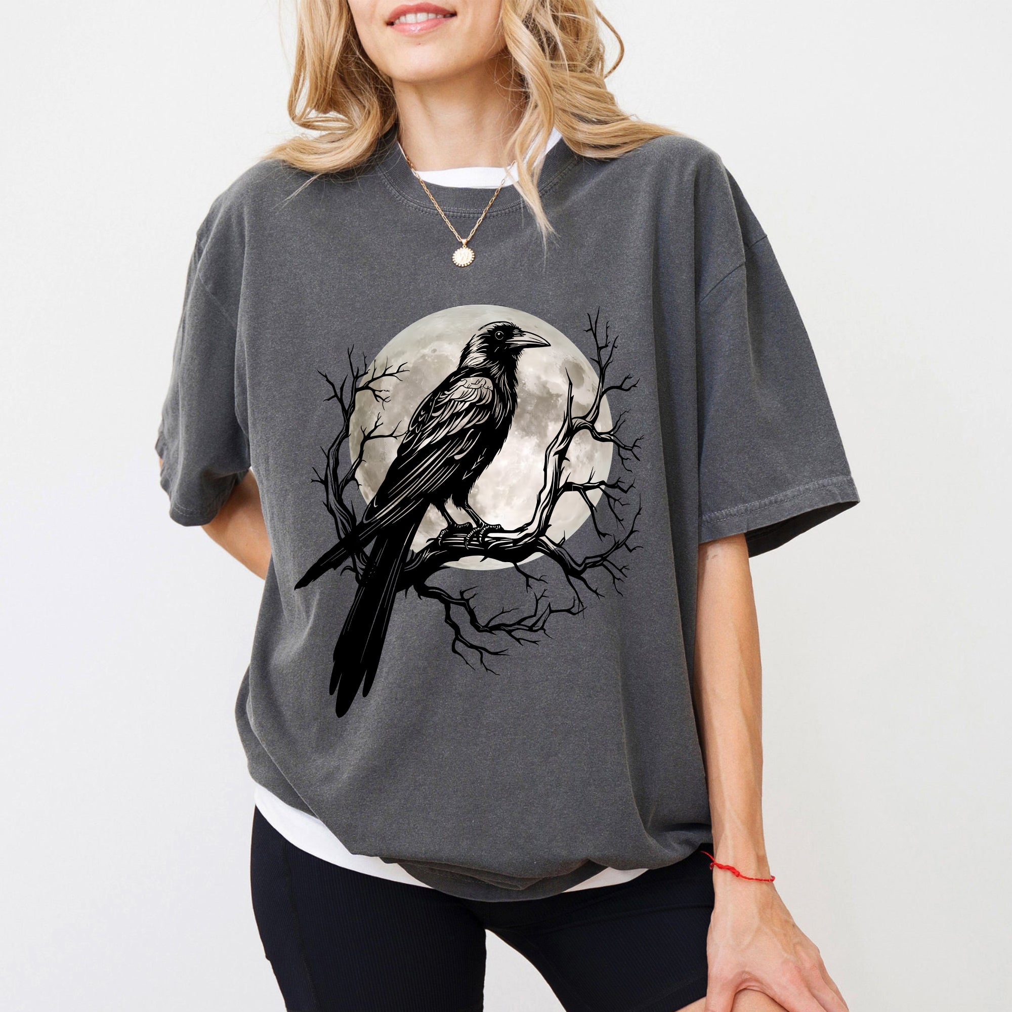 Black Bird Shirt, Funny Crow, F-Caw-F, Black Crow, Raven, Premium Soft Unisex Tee