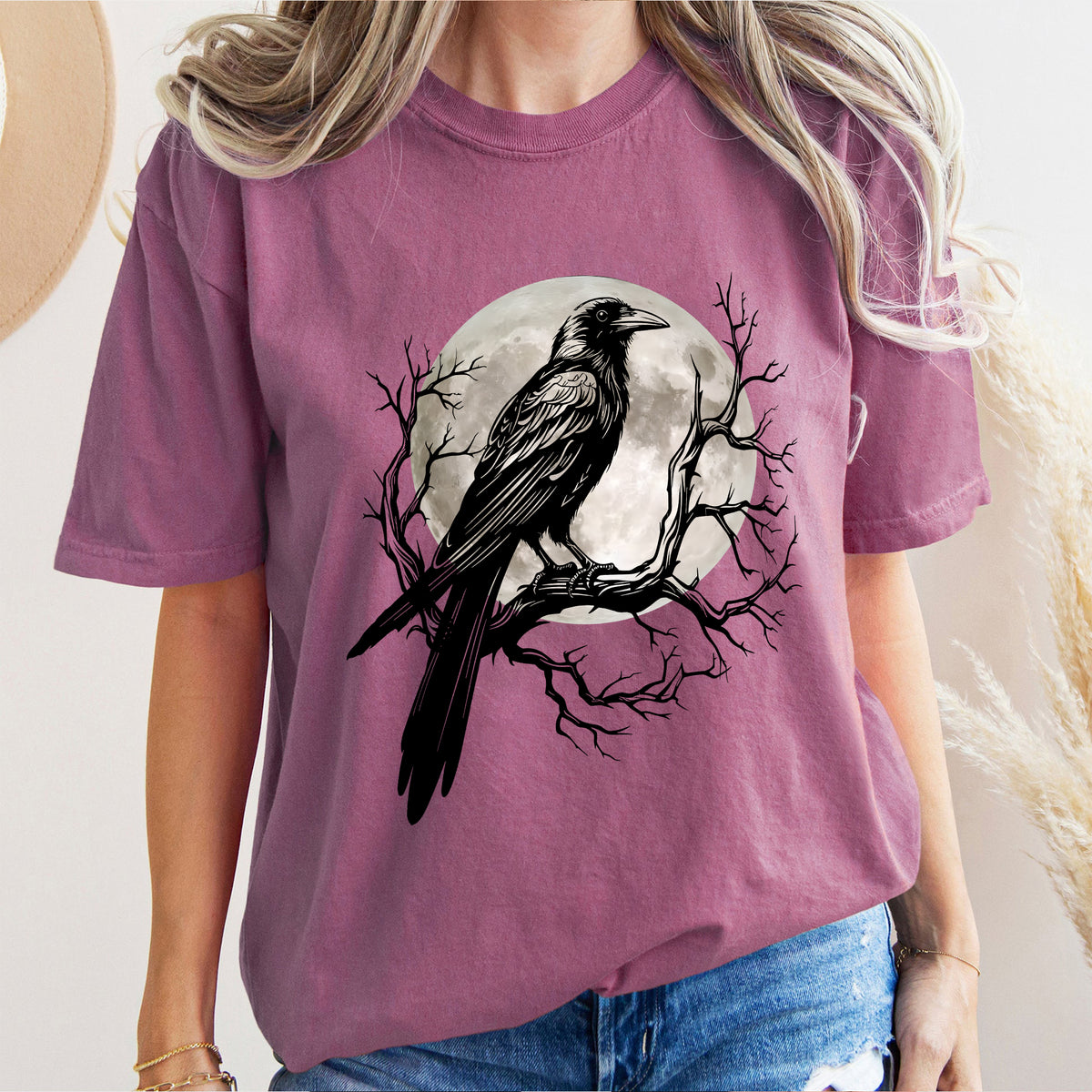 Black Bird Shirt, Funny Crow, F-Caw-F, Black Crow, Raven, Premium Soft Unisex Tee