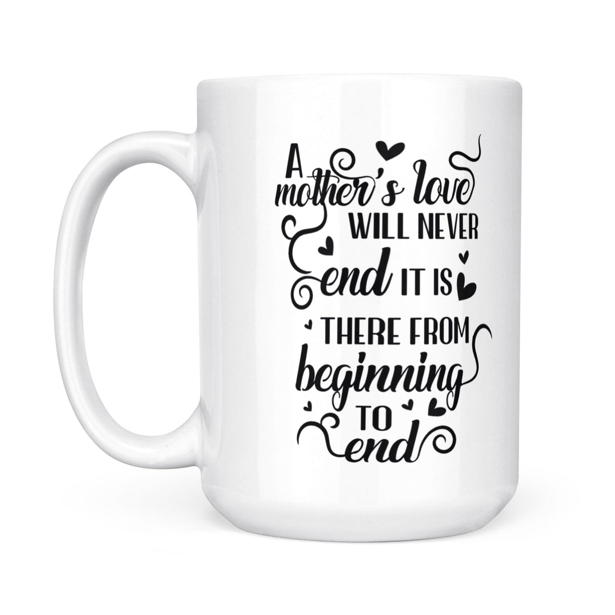 A Mother's Love Will Never End - White Mug MG17