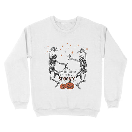 Retro Skeleton Dancing Halloween Sweatshirts - Charming Present
