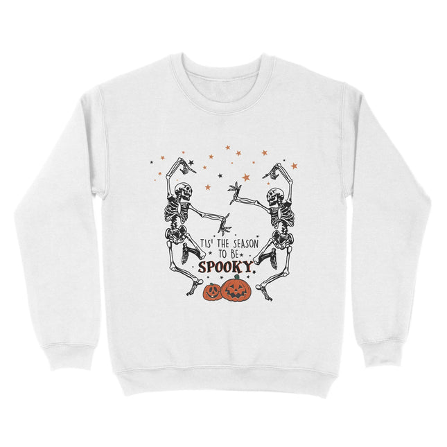 Retro Skeleton Dancing Halloween Sweatshirts - Charming Present