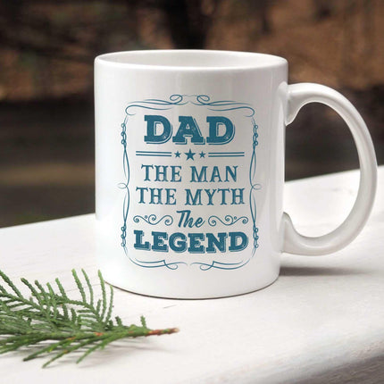 Dad - The Legend The Man The Myth - White Mug MG21 - Charming Present