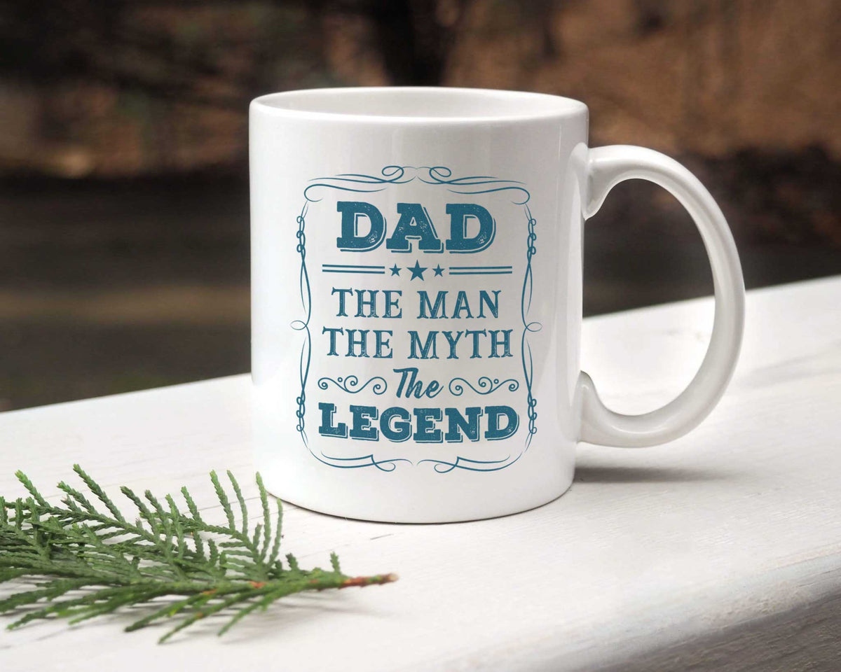 Dad - The Legend The Man The Myth - White Mug MG21
