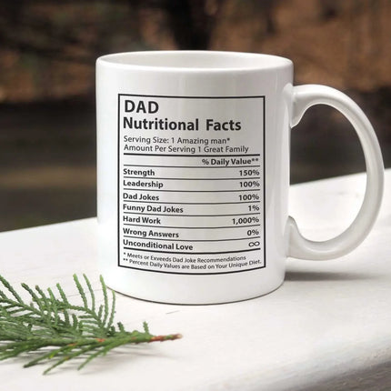 Novelty Superhero Dad Nutrition Facts - Mug MG05 - Charming Present