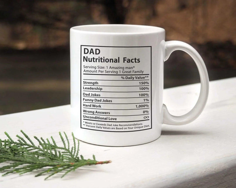 Novelty Superhero Dad Nutrition Facts - Mug MG05 - Charming Present