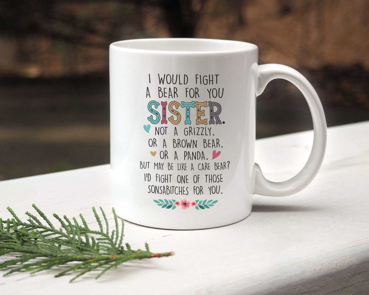 Sister Not A Grizzly - White Mug MG26