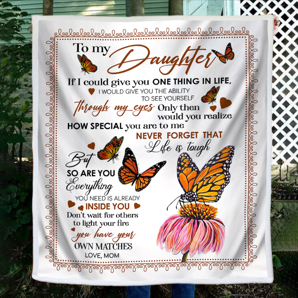 To My Daughter - How Special You Are To Me - Fleece Blanket FB06V