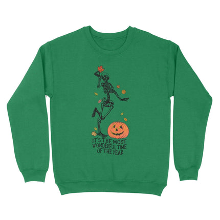 Skeleton Fall Halloween Sweatshirt - Charming Present