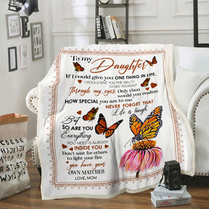 To My Daughter - How Special You Are To Me - Fleece Blanket FB06V