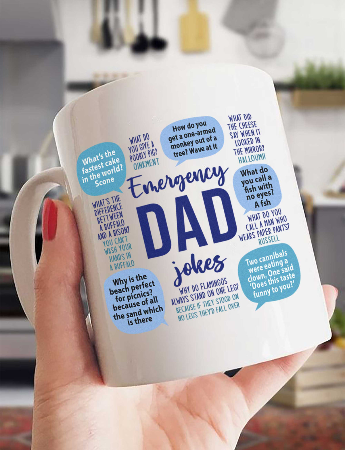 Emergency Dad Jokes - White Mug MG10