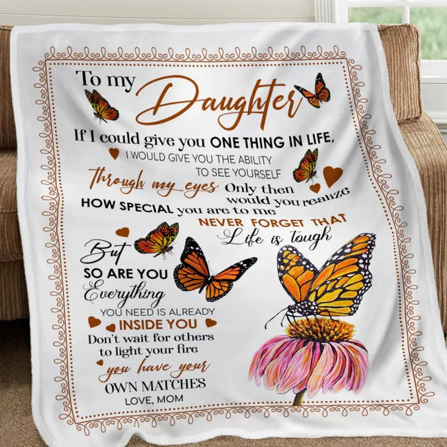 To My Daughter - How Special You Are To Me - Fleece Blanket FB06V - Charming Present