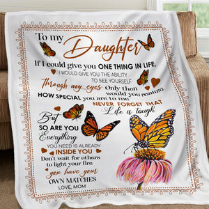 To My Daughter - How Special You Are To Me - Fleece Blanket FB06V