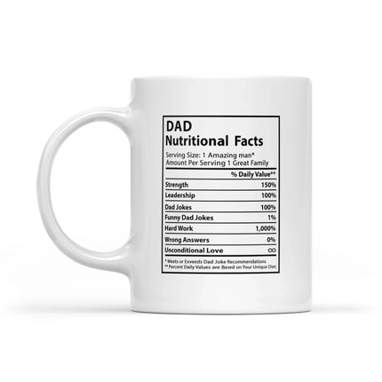 Novelty Superhero Dad Nutrition Facts - Mug MG05 - Charming Present