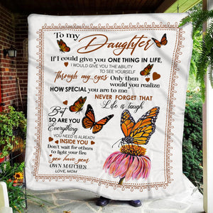 To My Daughter - How Special You Are To Me - Fleece Blanket FB06V